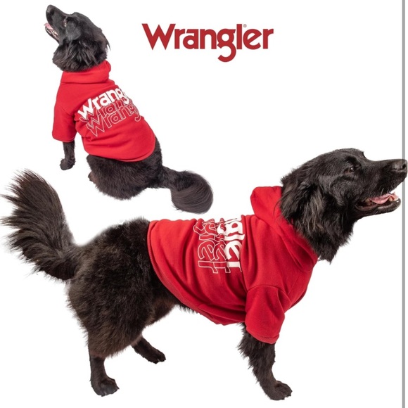 Wrangler Dog Hoodie – Fleece Dog Sweater - Picture 3 of 9